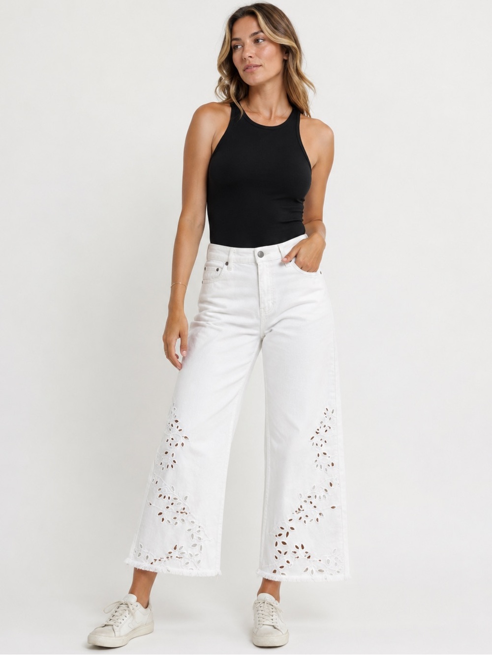 Liverpool White Straight Leg Jeans